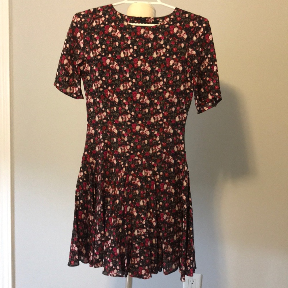 H&M Floral short sleeved a-line dress
